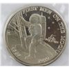 Image 2 : 1989 First Men On The Moon 5$ Coin