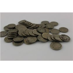 Bag of 50 various date & condition Buffalo Nickels