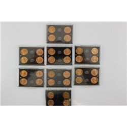 8 1960 Lincoln Penny P & D Large & Small date sets