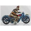 Image 1 : Tin 1922 Blue Motorcycle Wind Up Toy