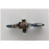 Image 2 : Tin 1922 Blue Motorcycle Wind Up Toy
