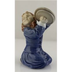 Royal Copenhagen Girl With Cymbals Figurine
