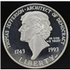 Image 2 : 1993 Thomas Jefferson Commemorative Silver Dollar