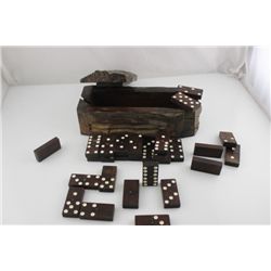 Vintage Ebony Domino Set