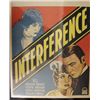 Image 1 : Vintage "INTERERENCE" Movie Poster