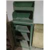 Image 1 : (2) Green Wooden Shelving Units