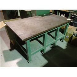 42" x 72" x 1-1/2" Precision Steel Top Work Table