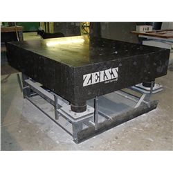 55" x 63" x 12" Zeiss Black Granite Table with Stand