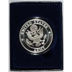 UNITED STATES ARMY ONE OUNCE .999 SILVER ART ROUND