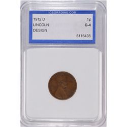 1912-D LINCOLN CENT IGS GOOD-4