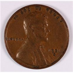 1931-S LINCOLN CENT VF
