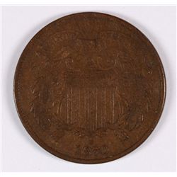 1870 TWO CENT VG/F