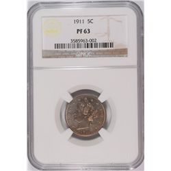 1911 PROOF V-NICKEL NGC PF-63