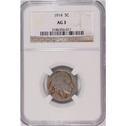 1914 BUFFALO NICKEL NGC AG-3