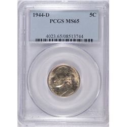 1944-D JEFFERSON (WAR) NICKEL PCGS MS-65