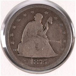 1875-S TWENTY CENT GOOD