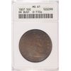 Image 1 : 1807 BUST HALF DOLLAR ANACS MS-61