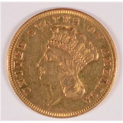 1855 $3 GOLD XF