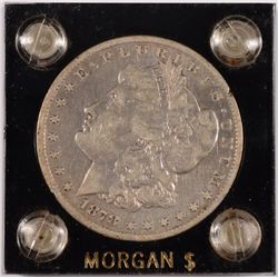 1878-CC MORGAN DOLLAR F/VF MINOR RIM BUMPS