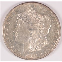1884-S MORGAN DOLLAR AU-55 LIGHTLY CLEANED