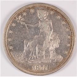 1877-S TRADE DOLLAR, AU-50  SCARCE!