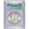 Image 1 : 1892 MORGAN DOLLAR ICG MS 62   WHITE