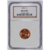 Image 1 : 1955 LINCOLN CENT, NGC MS-67 RED  RARE! ONLY 54 TOTAL GRADED IN 67 RED!