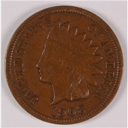 1908-S INDIAN HEAD CENT, XF  KEY DATE!