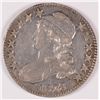 Image 1 : 1828 BUST HALF DOLLAR, SQUARE BASE 2, AU-50 NICE!