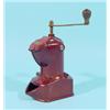 Image 1 : 'Pe De' coffee grinder of red bakelite, metal and wood, designer: Peter Dienes, h. 24 cm. …