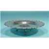Image 1 : Silver biscuit tray, border with volutes, upright on three curved feet, German…