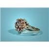 Image 2 : Gold fancy ring, with diamond, 14 Kt, ring size 16,5…