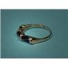 Image 2 : Gold ring with onyx, 14 Kt, ring size 16…