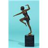 Image 1 : Bronze Art Deco sculpture, Dancer Mara, ca. 1930, on black marble base, h. incl. base 18 cm.…