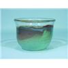 Image 1 : Thick-walled, clear glass bowl with multi-colored inclusions, Udo Edelmann, signed Edelmann Glash…