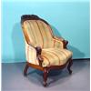 Image 2 : Walnut knitting chair with carving, 19th century…