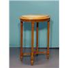Image 1 : Fruitwood oval occasional table, marble top, dim. top 60 x 44 cm., h. 77 cm.…