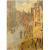 Image 1 : Altink, J. (1885-1971), gouache, Haddingestraat in Groningen, signed b.l., dim. 64 x 48 cm.…