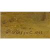 Image 3 : Plas, P. (1810-1853), canvas, Resting cattle and fishermen in landscape near Veere, signed and da…