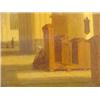 Image 2 : Tetar van Elven, J.W. (1804-1889), panel, Church interior, signed b.r., dim. 50 x 40 cm.…
