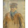 Image 1 : Moerkerk, H. (1879-1949), pastel, Farmer with hat, signed u.r., dim. 16,5 x 13 cm.…
