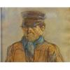 Image 2 : Moerkerk, H. (1879-1949), pastel, Farmer with hat, signed u.r., dim. 16,5 x 13 cm.…