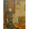 Image 1 : Moerkerk, H. (1879-1949), canvas, Still life with stove, signed u.l., dim. 46 x 36 cm.…