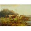 Image 1 : Bouter, C. (1888-1966), canvas, Cows near ditch, signed b.l. C. Verschuur, dim. 50 x 70 cm.…