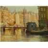 Image 2 : Wagemans, P.J.A. (1877-1957), canvas, City canal, signed b.r., dim. 30 x 40 cm. …