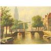 Image 2 : Vertin, P.J. (1819-1893), panel, City canal, signed and dated b.r. '90, dim. 20 x 23 cm.…