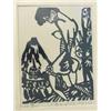 Image 1 : Haas, A. de (1920-1972), linocut, Man and woman in landscape, signed b.r., from series 17, 'Het c…