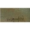 Image 2 : Linford, V. (born 1940), board, Figure in landscape near surrealistic bunker, signed b.r., dim. 1…