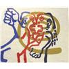 Image 1 : Drielsma, A. (born Maastricht 1937), silk-screen print on rice paper, "Conversatie" (Conversation…