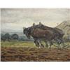 Image 2 : Gouwe, A.H. (1875-1965), canvas, Plowing horses, signed lower right, dated 1916, dim. 75 x 43 cm.…